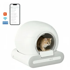 Caixa de Areia Automática Inteligente para Gato — 65L, Controlo por App