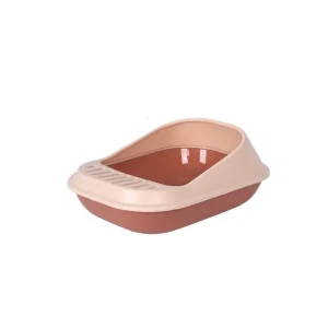 Caixa de Areia P/Gatos Dupla Rosa – BPS