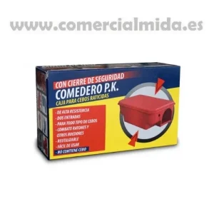Caixa de isca PK 080 R para rodenticidas Cor Vermelha