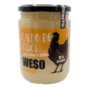 Caldo de ossos de galinha para cão e gato – Weso – Quantidade: 400 ml