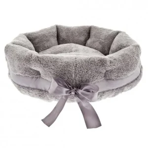 Cama Morbidosa para cães pequenos e gatos – Ferribiella – Cor do Produto: Cinzento claro | Diâmetro: Ø 55 cm