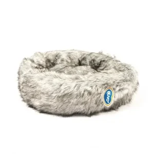 Cama para cães e gatos Duvo+ redonda pêlo comprido