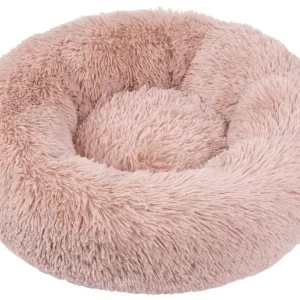 Cama para cães e gatos puff basket Rosa