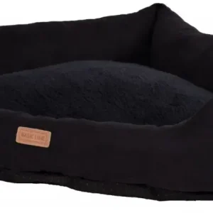 Cama para cães e gatos Sofa Basic Suede Corner Preto