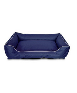 Cama para cães Eurosiam Cama Loft Rectangular Basket com Pegas Azul