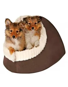 Cama para Cães Nicho Timur Castanho e Bege