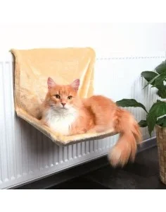 Cama para Gato com Aplicação para Radiadores Bege