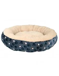 Cama para Gato Redonda Tammy Azul e Bege