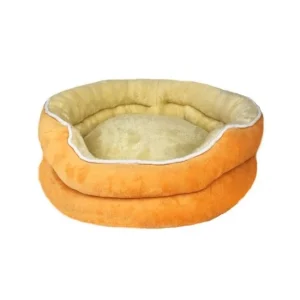 Cama Redonda C/Pelo 50Cm Laranja – BPS