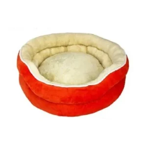 Cama Redonda C/Pelo 50Cm Vermelha – BPS