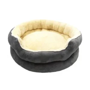 Cama Redonda C/Pelo 60Cm Cinza – BPS