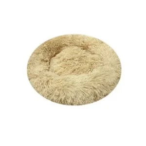 Cama Redonda C/Pelo 80Cm Amarelo – BPS