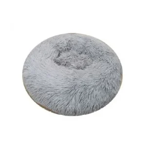 Cama Redonda C/Pelo 80Cm Cinza – BPS