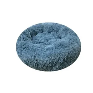 Cama Redonda C/Pelo Azul 80Cm – BPS