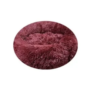 Cama Redonda C/Pelo Vermelha 80Cm – BPS