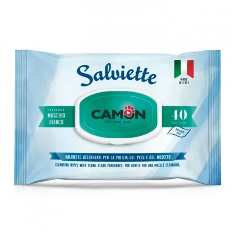 Camon Toalhetes Húmidos Muschio Bianco – Quantidade: 40 unidades