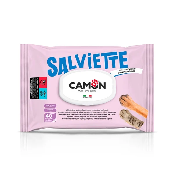 Camon Toalhitas Talco 40 un. - Image 2