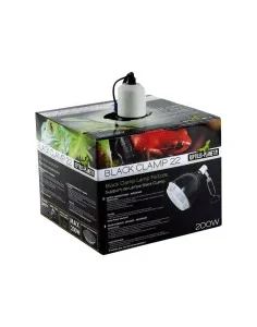 Candeeiro de Cúpula com Suporte e Pinça Black Clamp 22 (Ø 22 cm)