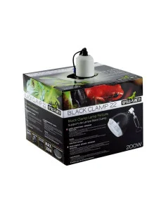 Candeeiro de Cúpula com Suporte e Pinça Black Clamp 22 (Ø 22 cm)