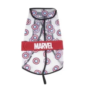 Capa de Chuva Ajustável para Cão Avengers Capitão America