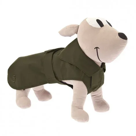 Capa impermeável Acquerella para cães – Ferribiella – Cor do Produto: Verde tropa | Medidas: 39 cm