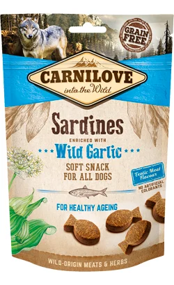 Carnilove Dog Soft Snack Sardines e Wild Garlic 200 gr