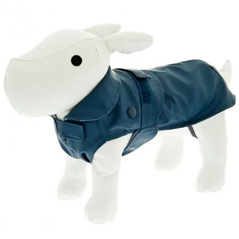 Casaco impermeável Classic azul para cães – Ferribiella – Cor do Produto: Azul | Medidas: 65 cm