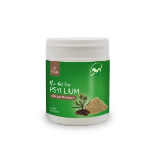 Casca de Psyllium Natural para C茫es e Gatos 鈥?Fibra de Apoio Digestivo - Psyllium - RawDietLine