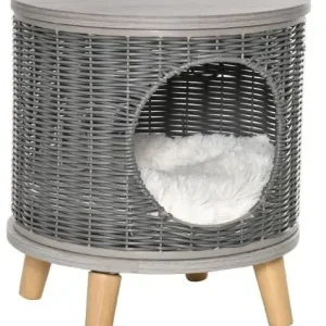 Casota para gatos redonda Cinza