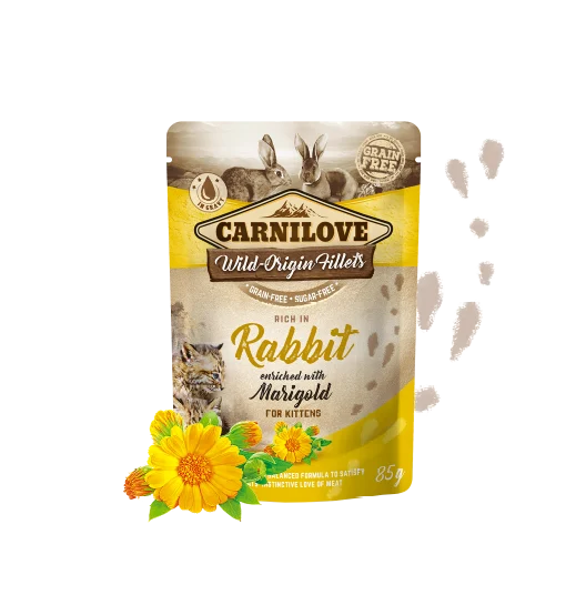 Cat Grain-Free Wet Coelho 85Gr – Carnilove