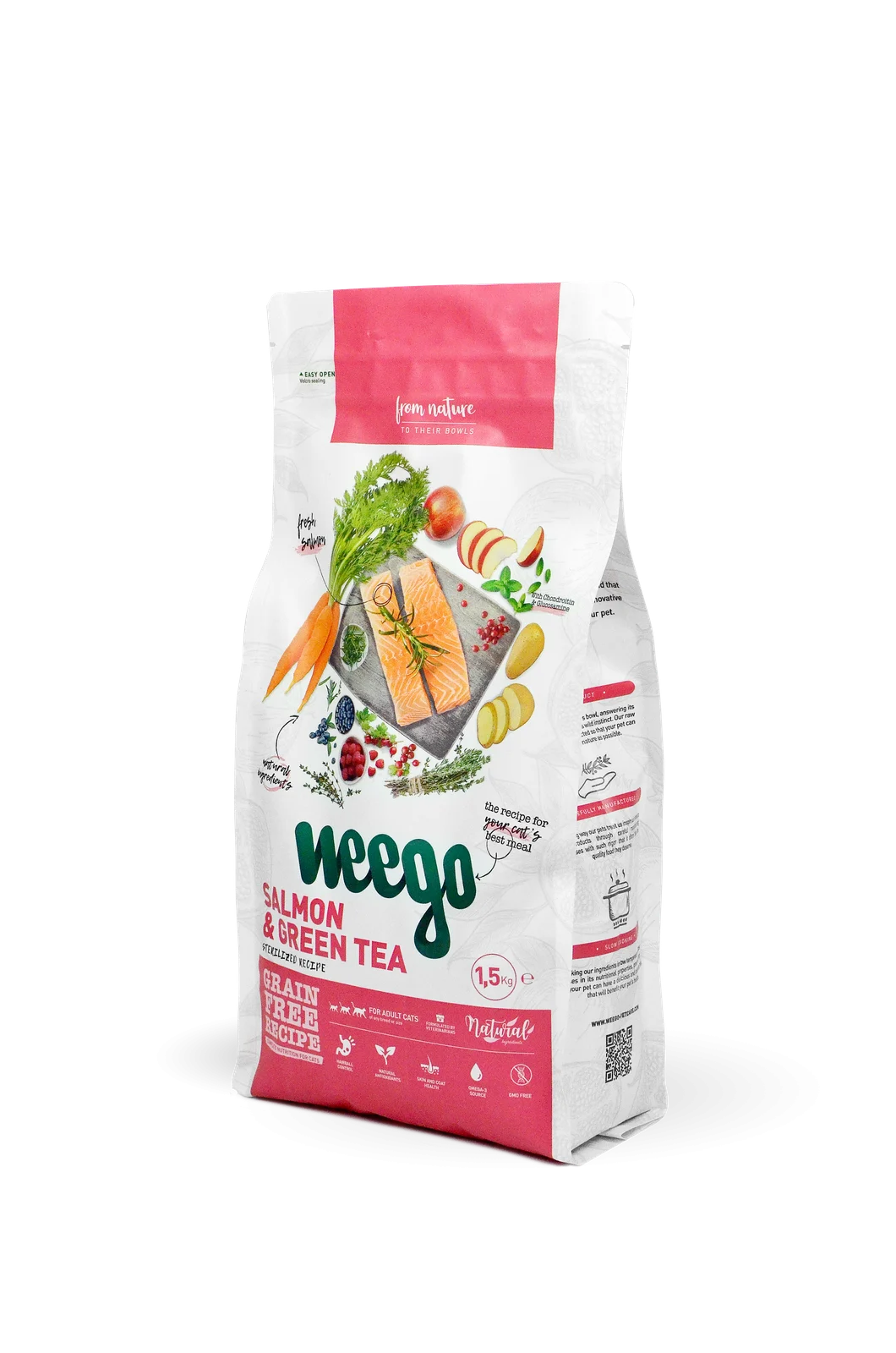 Cat Sterilized Salmão e Chá Verde – Weego - Image 2