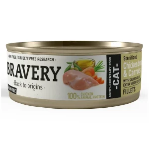Cat Wet Sterilized Frango e Cenoura 70Gr – Bravery