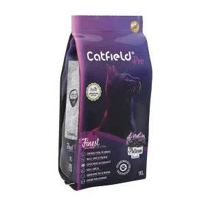 Catfield Finest Platinum Lavanda Areia Aglomerante para Gatos