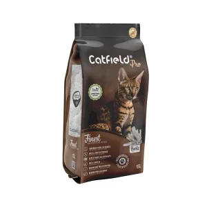 Catfield Finest Quartz Pro Areia Aglomerante para Gatos com Carvão Ativado e Aroma a Talco