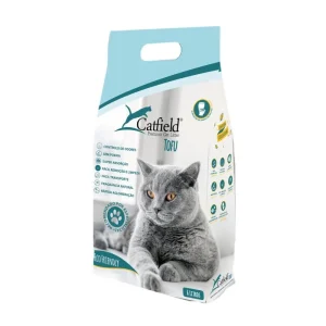 Catfield Premium Cat Litter Tofu Areia Natural e Biodegradável para Gatos