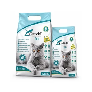 Catfield Tofu Natural – Areia aglomerante de tofu para gatos