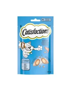 Catisfaction Snack Salmão 60g – Snacks Crocantes para Gatos
