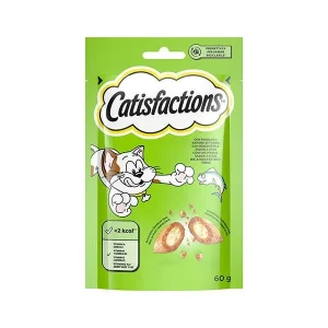 Catisfactions Atum 60g – Snacks para Gatos – Petiscos crocantes com vitaminas