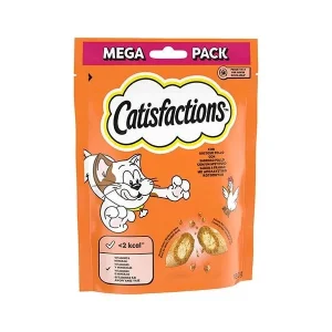 Catisfactions Frango 180g – Snacks para Gatos – Petiscos duplo textura