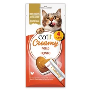Catit Creamy Frango – Snack cremoso para gatos
