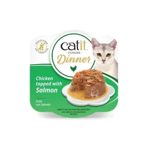 Catit Cuisine Dinner Frango com Salmão – Terrina para gatos