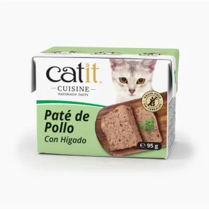 Catit Cuisine Patê de Frango com Fígado – Comida húmida completa para gatos 95g