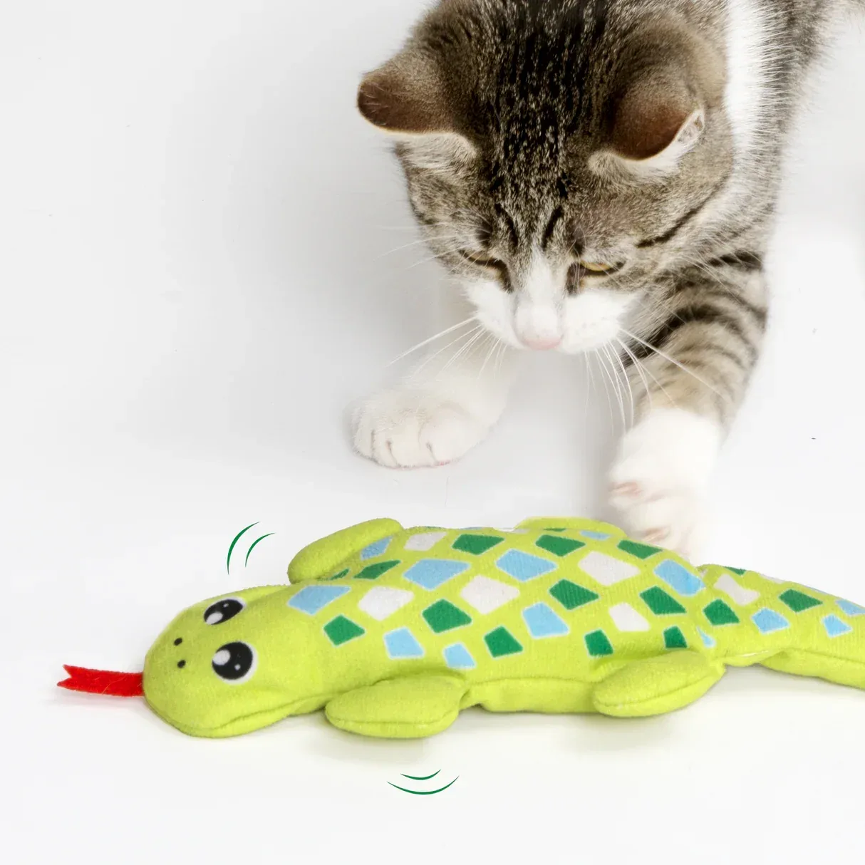 Catit Groovy Gecko com movimento e carregamento USB