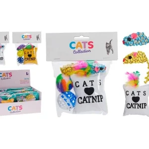Cats Collection Conjunto de 5 Brinquedos para Gatos com Catnip