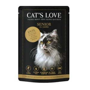 Cat's Love Senior Pato em Gelatina saquetas para gatos