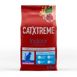 Catxtreme Adult Indoor Sterilised Ração de frango para gatos