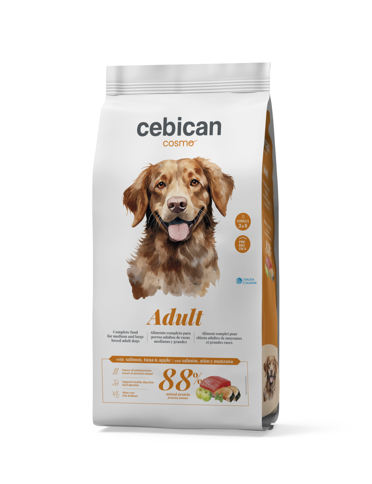 Cebican Cosmo Adult com Salmão, Atum e Maçã