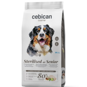 Cebican Cosmo Sterilized/Senior com Frango, Arroz e Maçã 3Kg
