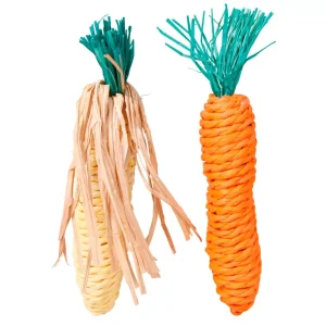 Cenoura e espiga em sisal para roedores