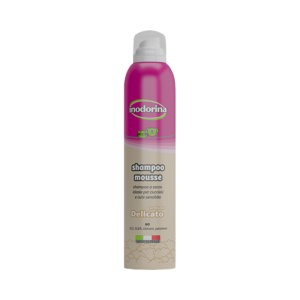 Champô seco para cães e gatos Mousse Leite & Baunilha Inodorina – 300 ml